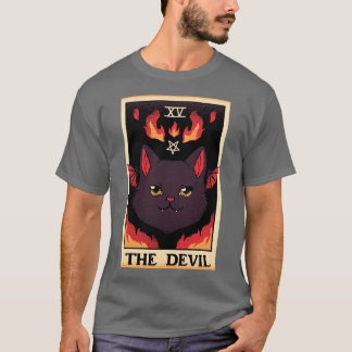 Camiseta O Diabo Cat Tarot d por Tobe Fonseca