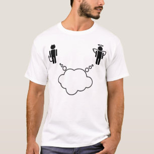 Camiseta O diabo customizável do anjo fez-me fazê-lo