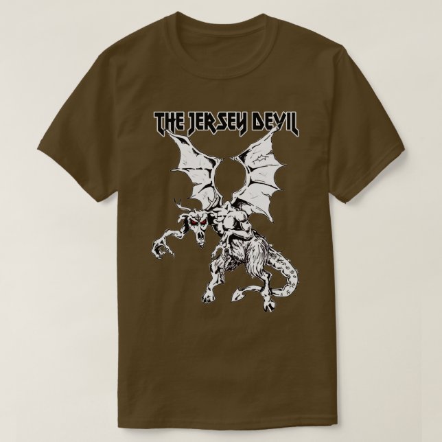 Camiseta O Diabo de Jersey 1 (Frente do Design)