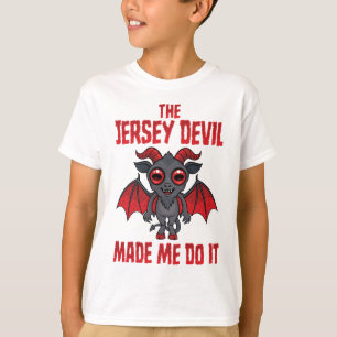 Camiseta O Diabo de Jersey Me Fez Fazer Isso