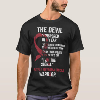 Camiseta O Diabo - Múltiplo Mieloma Cancer Sensibilização S
