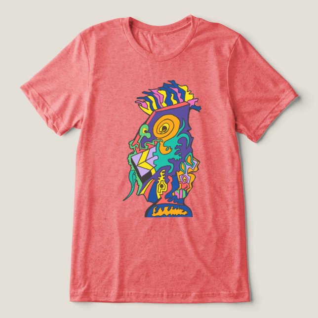 Camiseta O Dilema do Lagarto (Design frontal)