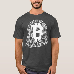 Camiseta O Dinheiro do Comerciante do Cryptocurrency Bitcur