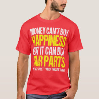 Camiseta O dinheiro não compra felicidade, mas pode comprar