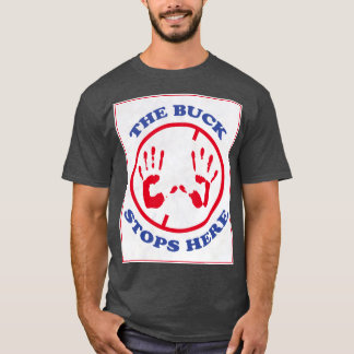 Camiseta O dinheiro pára aqui