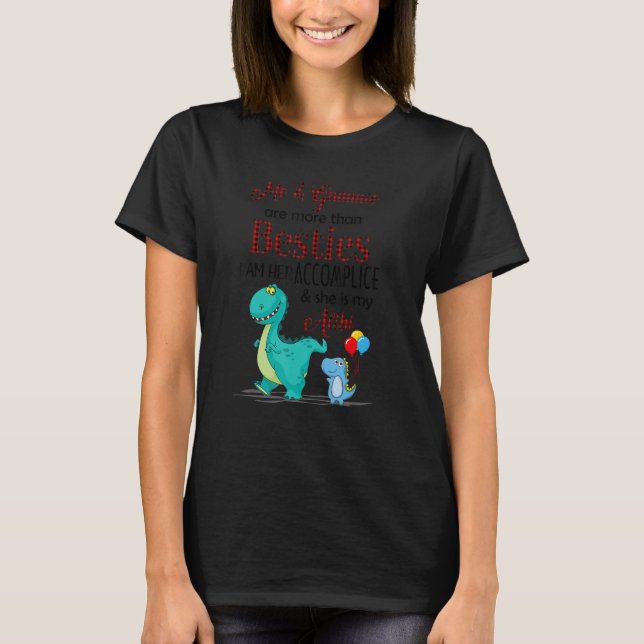 Camiseta O Dinossauro Eu E O Gammie São Mais Do Que Besties (Frente)