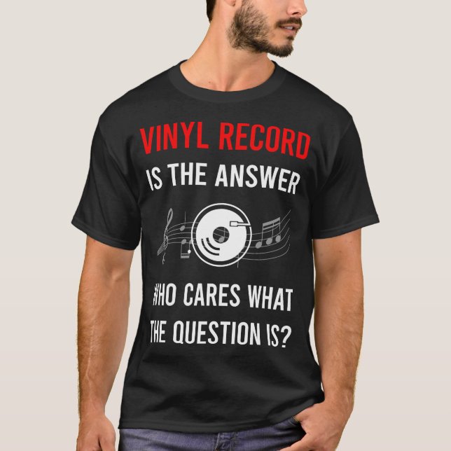 Camiseta O Disco de Vinil Respostas (Frente)