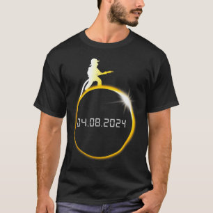 Camiseta O Divertido Bombeiro de Eclipse Solar Lua Bombeiro