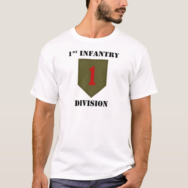 Camiseta ø Divisão de infantaria com texto (Frente)