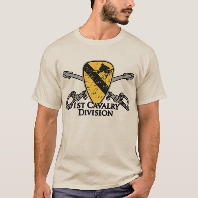 Camiseta ø Divisão primeiro Cav da cavalaria (Frente)
