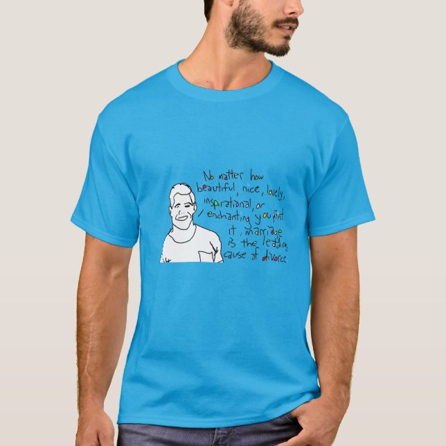 Camiseta O Divórcio De Flores Pode Ser Bonito (Frente)