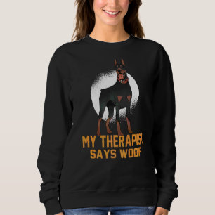 Camiseta O Doberman Dog Pinscher, O Meu Terapista, Diz Ai