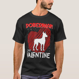 Camiseta O Doberman É O Meu Dia De Namoro Para O Cachorro M