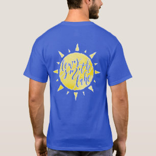 Camiseta O dobro da caligrafia da luz do sol do lago Lewis