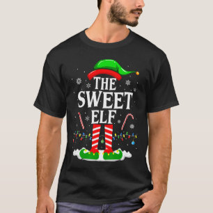 Camiseta O Doce Elfo Natal Divertido Correspondência Grupo