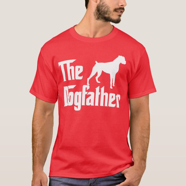 Camiseta O Dogfather Presente para Amantes de Cães Boer par (Frente)
