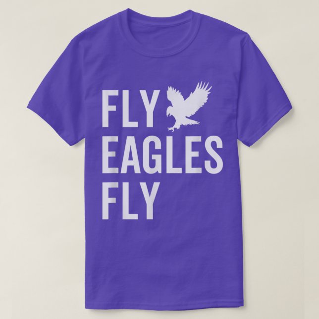 Camiseta O dom perfeito para o Inspirational Fly Eagles voa (Frente do Design)