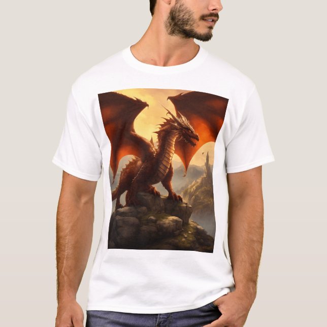 Camiseta "O dragão & A Montanha" (Frente)