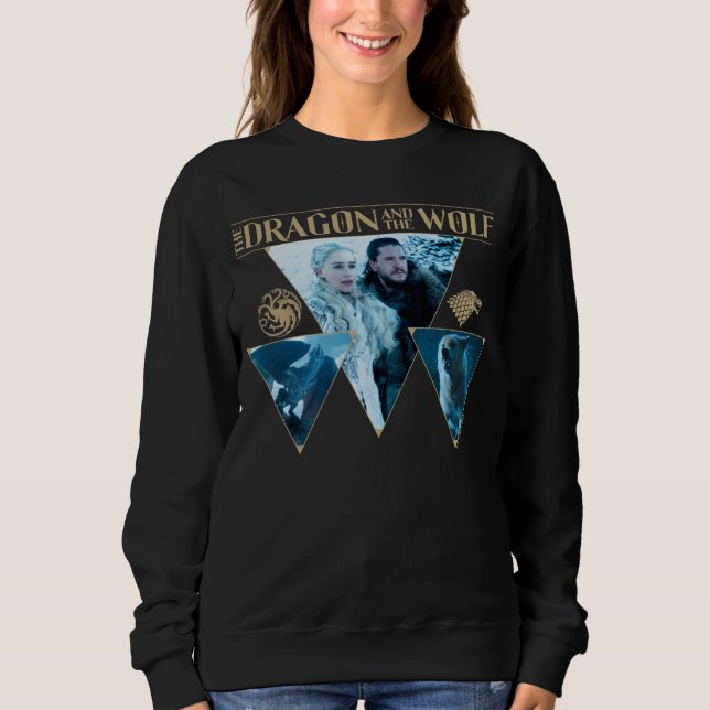 Camiseta O Dragão e o Wolf Daenerys e Jon Graphic (Frente)