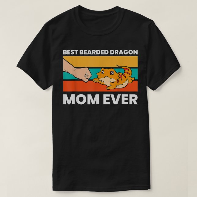 Camiseta O Dragão Mais Bem-Carinado Mãe Alguma Vez Lizard R (Frente do Design)