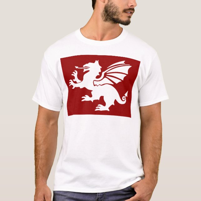 Camiseta O dragão vermelho (Frente)