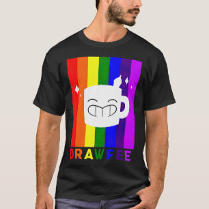 Camiseta O Drawfee Suporta Orgulho TS Essencial T