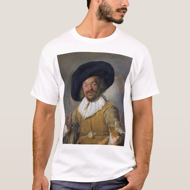 Camiseta O Drinker Feliz, Frans Hals, 1628-1630 (Frente)