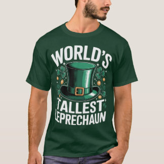 Camiseta O Duende Mais Alto do Mundo Dia de São Patrício En