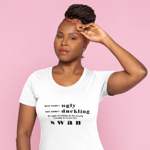 Camiseta O Duque Feio Torna-Se Motivacional Do Cisne