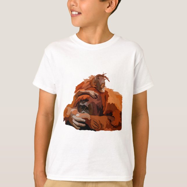 Camiseta O é para Orangutan (Frente)
