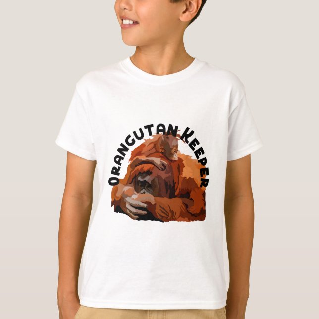 Camiseta O é para Orangutan Keeper (Frente)