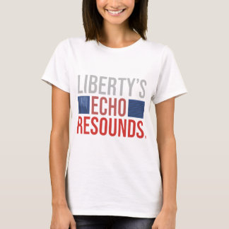 Camiseta O eco da liberdade ressoa.