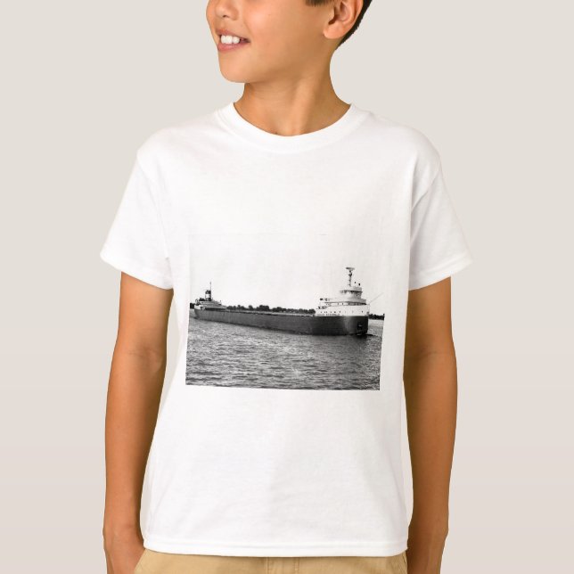 Camiseta O Edmund Fitzgerald no rio do St. Clair (Frente)