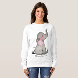 Camiseta O elefante bonito do bebê da aguarela com cora &