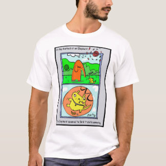 Camiseta O elefante encontrou o cão bastante irritante