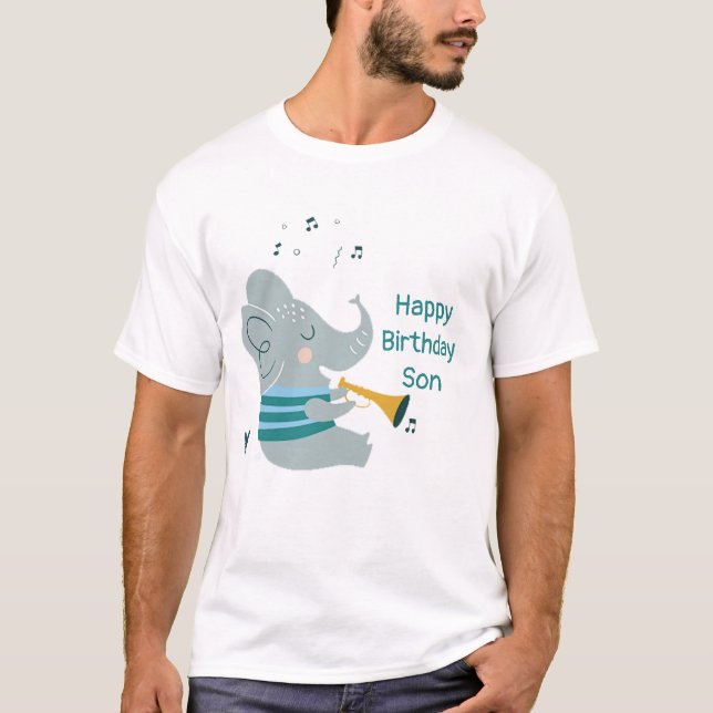 Camiseta O Elefante Musical (Frente)
