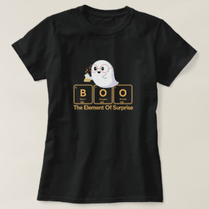 Camiseta O Elemento Da Surpresa Boo Ciência Punho Fantasma
