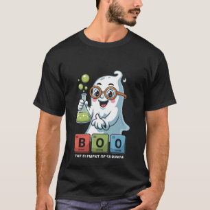 Camiseta O Elemento da Surpresa Boo Ciência Química Fantasm
