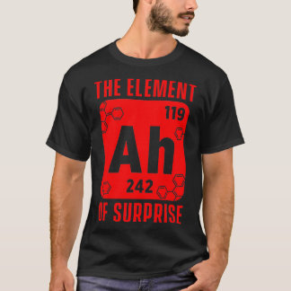Camiseta O Elemento Do Ensino De Química De Ciências Surpre