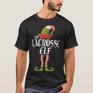 Camiseta o elf da família lacrosse que corresponde ao natal