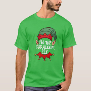 Camiseta O Elf Pajama de Natal, sou o Elf Christm Paralegal
