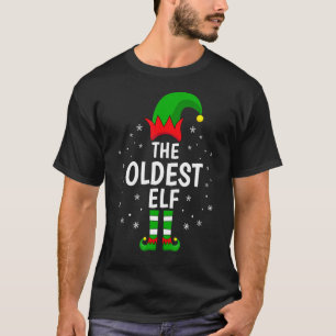 Camiseta O Elf Xmas Mais Velho Correspondendo À Família Eng