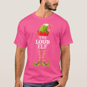Camiseta O Elfo Barulhento Grupo de Natal Família Combinand