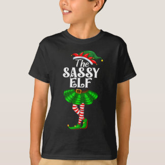 Camiseta O Elfo de Natal Roupa de Natal Divertida para Famí