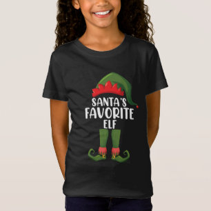 Camiseta O Elfo Favorito do Papai Noel Família Corresponden