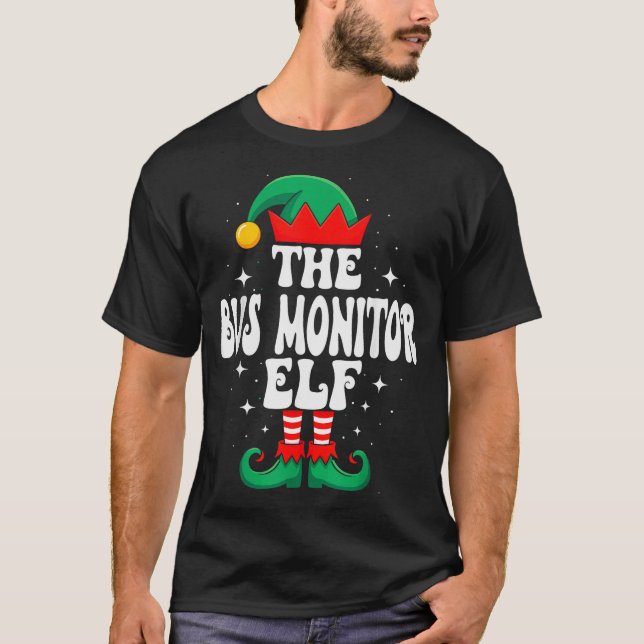 Camiseta O Elfo Monitor de Ônibus Natal Divertido Correspon (Frente)
