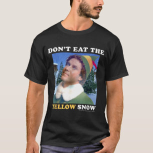 Camiseta O Elfo Não Come a Neve Amarela