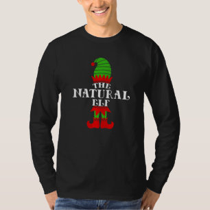 Camiseta O Elfo Natural De Natal Família Correspondente Col