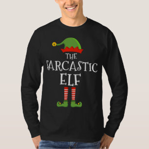 Camiseta O elfo sarcástico engraçado de natal correspondent