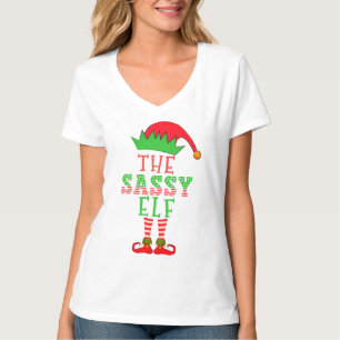 Camiseta O Elfo Sassy Natal Família Combinando Pijama